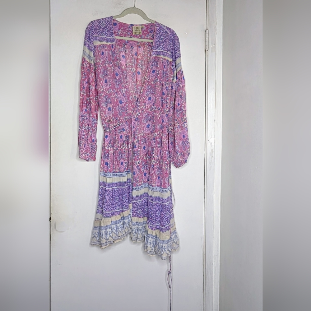 Blue Boheme Jasmine Wrap Dress/Dress Gem